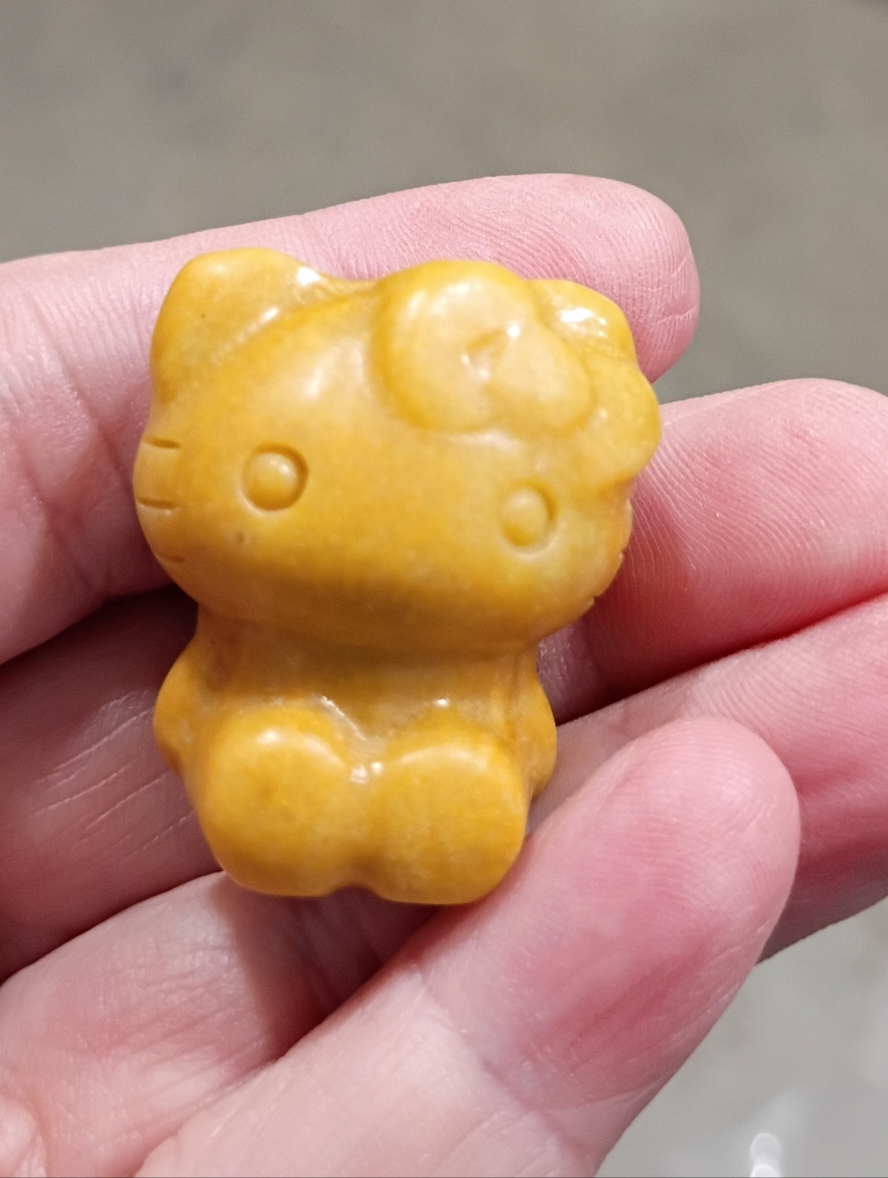 Yellow Jasper Craved Hello Kitty